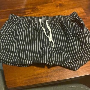 Billabong Black & White Striped Shorts